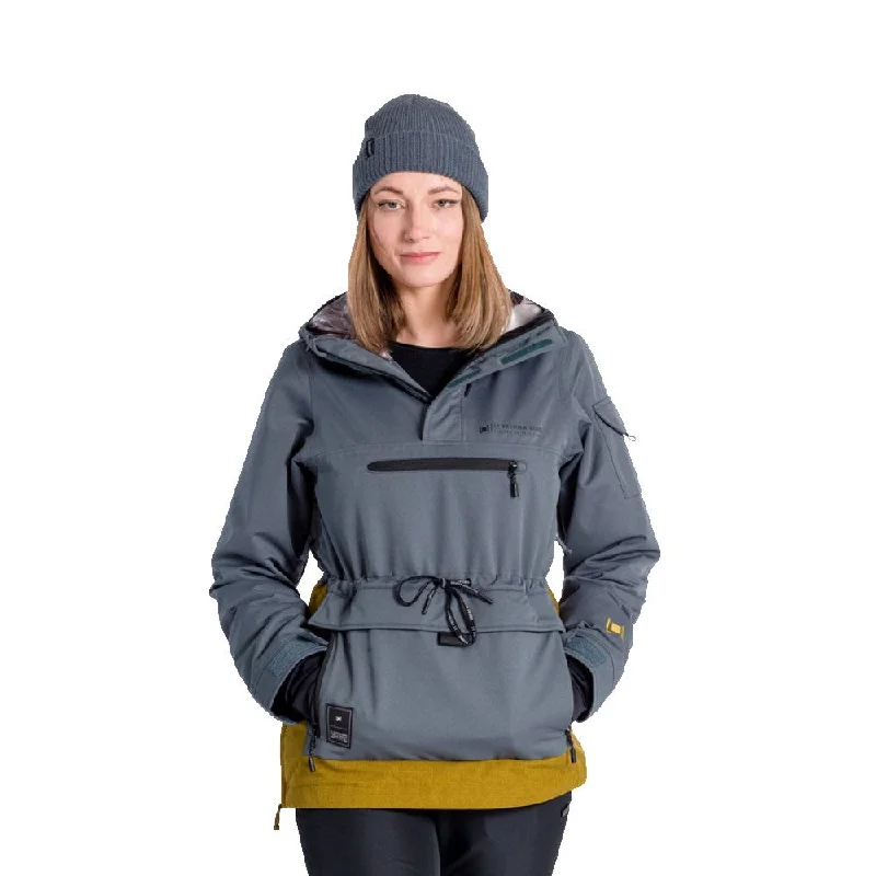Prowler Snowboard Jacket - Womens Stand-Up Collar Roll-Neck Collar Turtle Neck