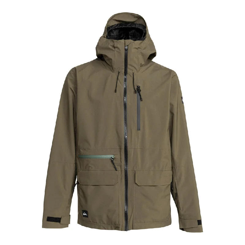 Quest Stretch 20K Snowboard Jacket Stand-Up Collar Roll-Neck Collar Turtle Neck