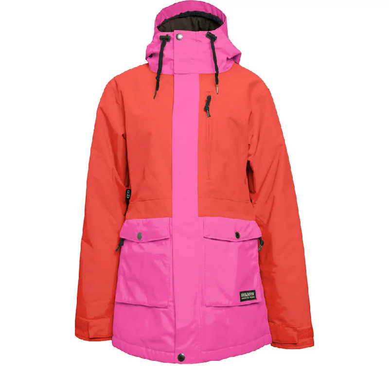 Stay Wild Parka Snowboard Jacket - Womens Satin Fabric Silk Fabric Chiffon Fabric