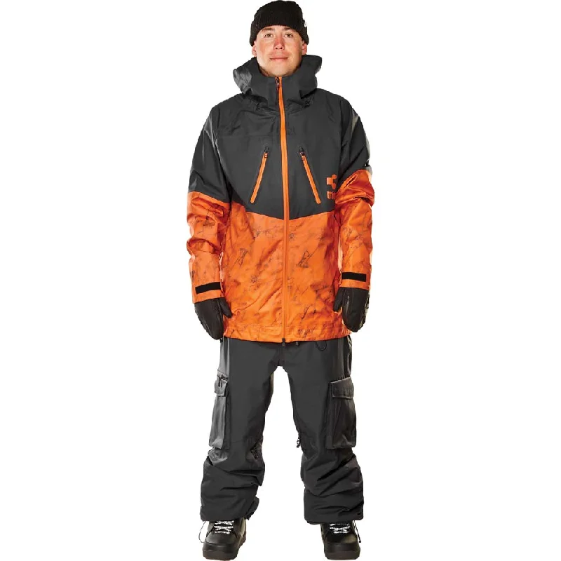 TM-3 Snowboard Jacket Zippered Front Buttoned Front Snap Front