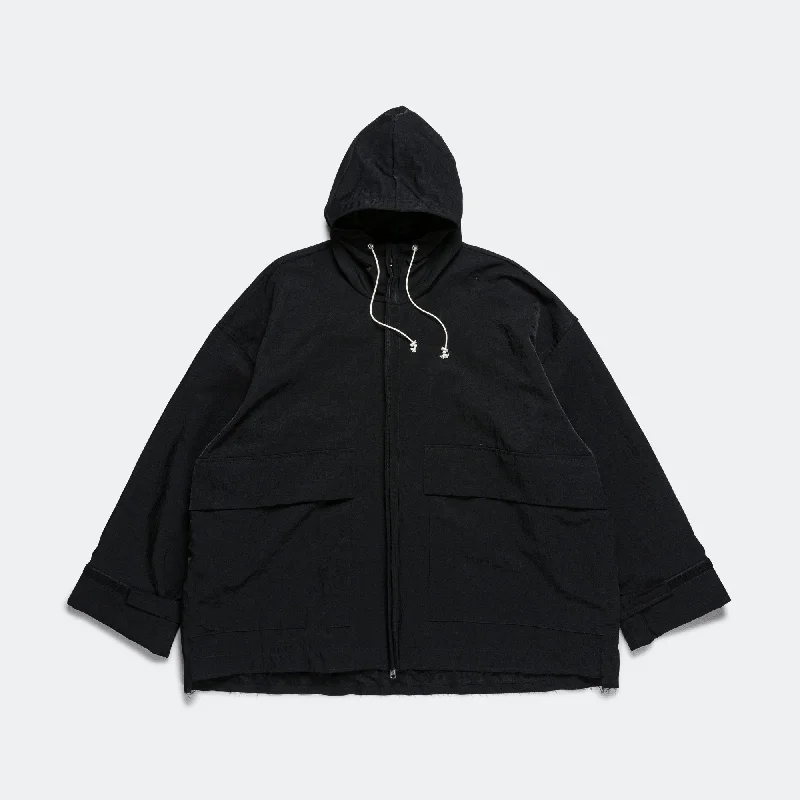 XXL Outdoor Jacket - Black WR Nylon Cotton Jacket Linen Jacket Terry Jacket
