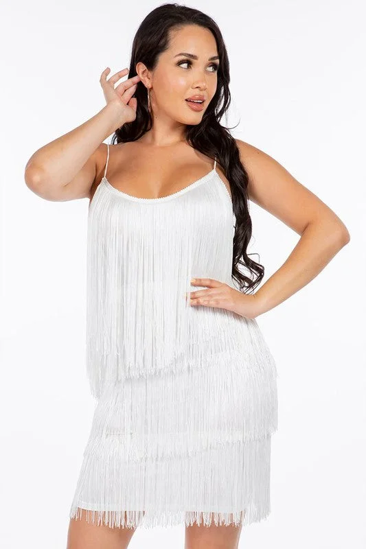 All Out Fringe Mini Dress Cozy Knit Mini Dress