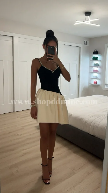 BRIANNA CRYSTAL TRIM DROP WAIST MINI DRESS Cozy Wraparound Mini Dress