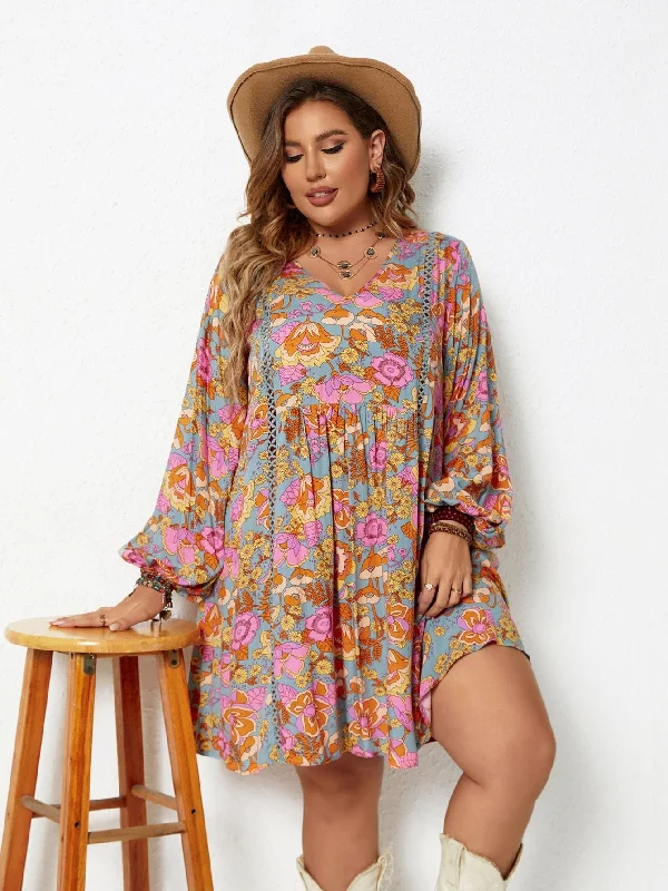 PLUS SIZE Marlie Mini Dress Comfortable Wrap Mini Dress
