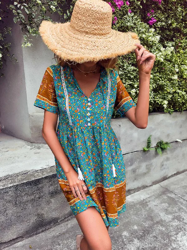 SADIE Mini Dress - Jade Cozy Wraparound Mini Dress