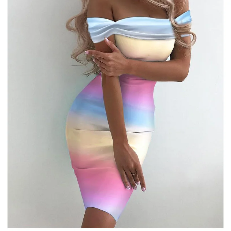 Sexy Off The Shoulder Classy Mini Dresses Classic White Mini Dress