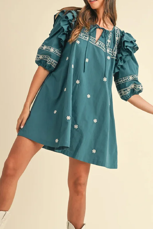 Blue Zone Planet | Skobeloff Boho Floral Puff Sleeve Tie Neck Mini Dress Trendy Mesh Mini Dress Blue Zone Planet | Skobeloff Boho Floral Puff Sleeve Tie Neck Mini Dress Trendy Mesh Mini Dress