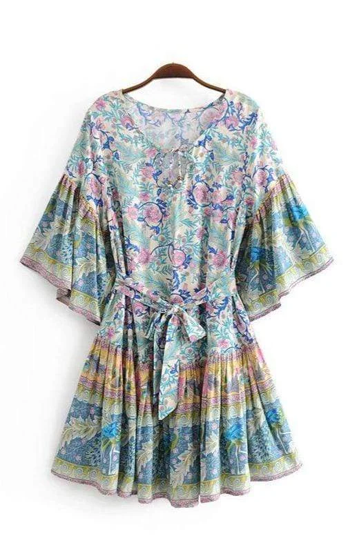 VIENNA Mini Dress Comfortable Wrap Mini Dress