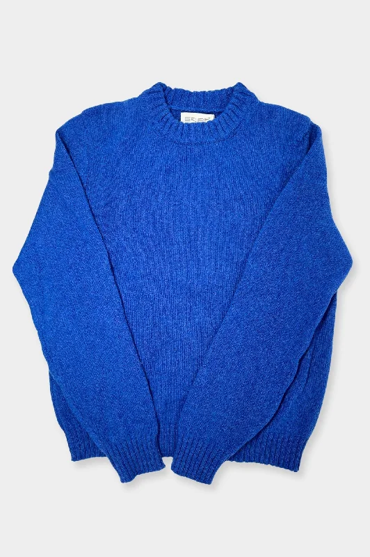 Brora Shetland Sweater | Blue Modern Contemporary Chic