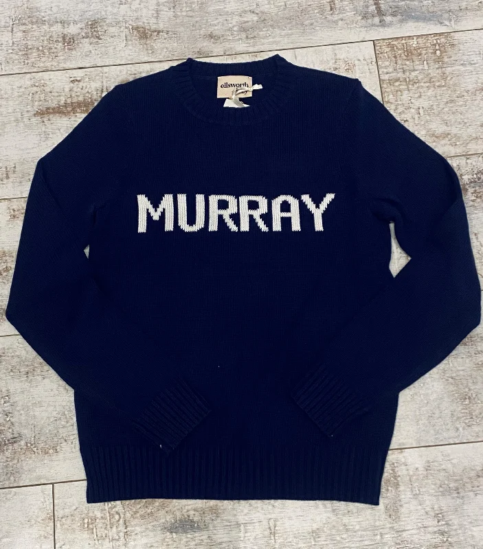 Ellsworth & Ivy Murray Sweater Navy/White Anti-Pilling Anti-Shrink Durable