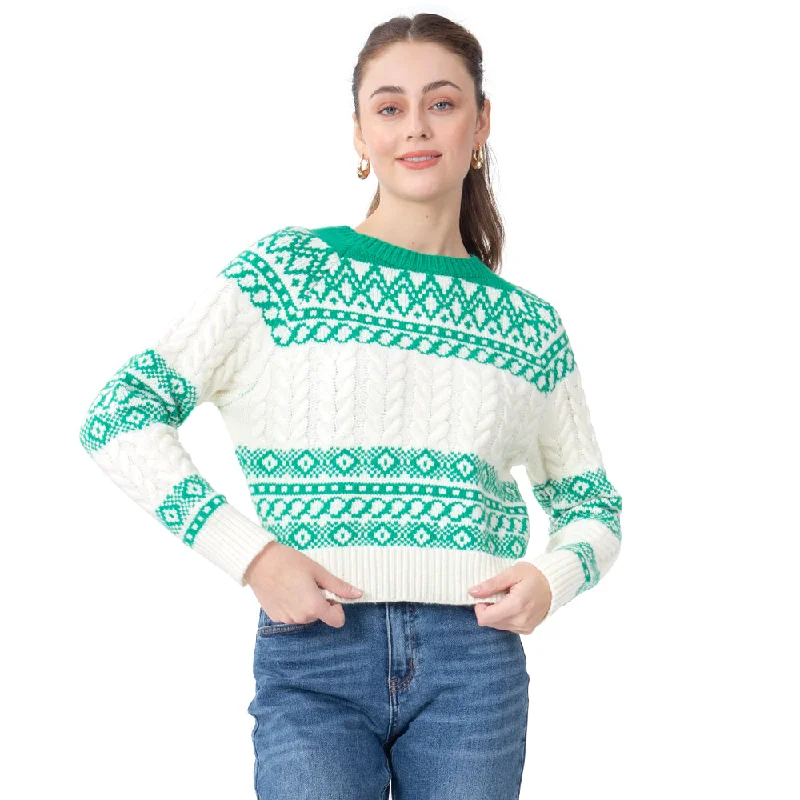 SWEATER PARA MUJER KNIT CHRISTMAS FOREVER 21 Faux Fur Fabric Real Fur Fabric Shearling Fabric