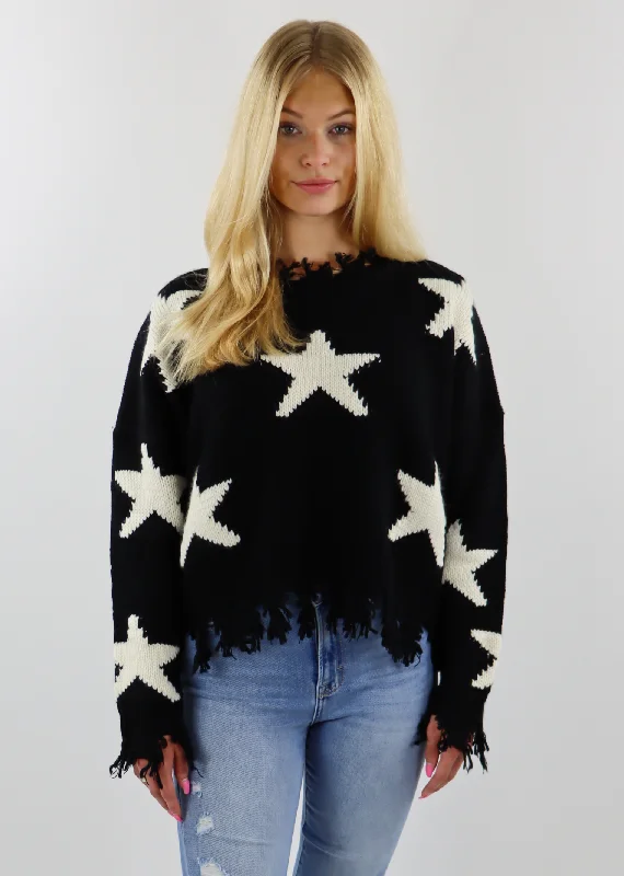 Starstruck Sweater ★ Black Soft Cozy Warm