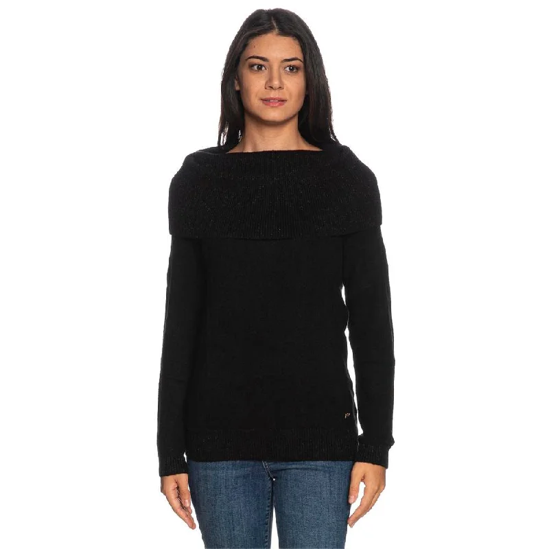 Yes Zee Black Viscose Sweater Anti-Pilling Anti-Shrink Durable