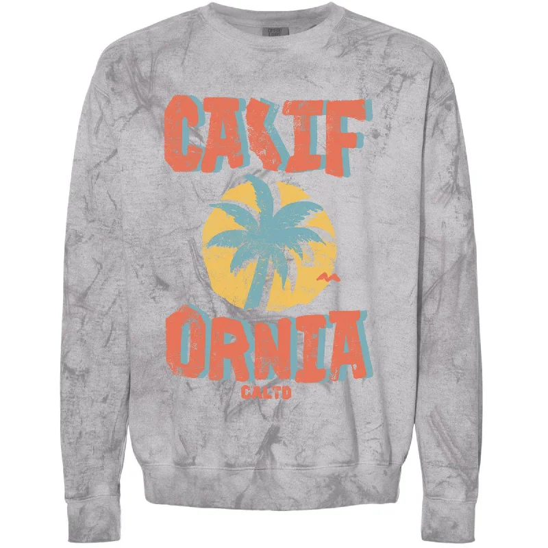 Sunset California Love Sweater Zippered Front Buttoned Front Snap Front