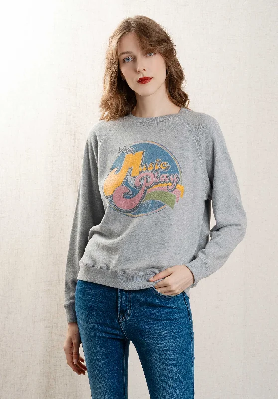 Sweatshirt Taplay Bcq Taplay Bcqd507 Heather-Grey Hoodie with Half-Zip Sporty Casual