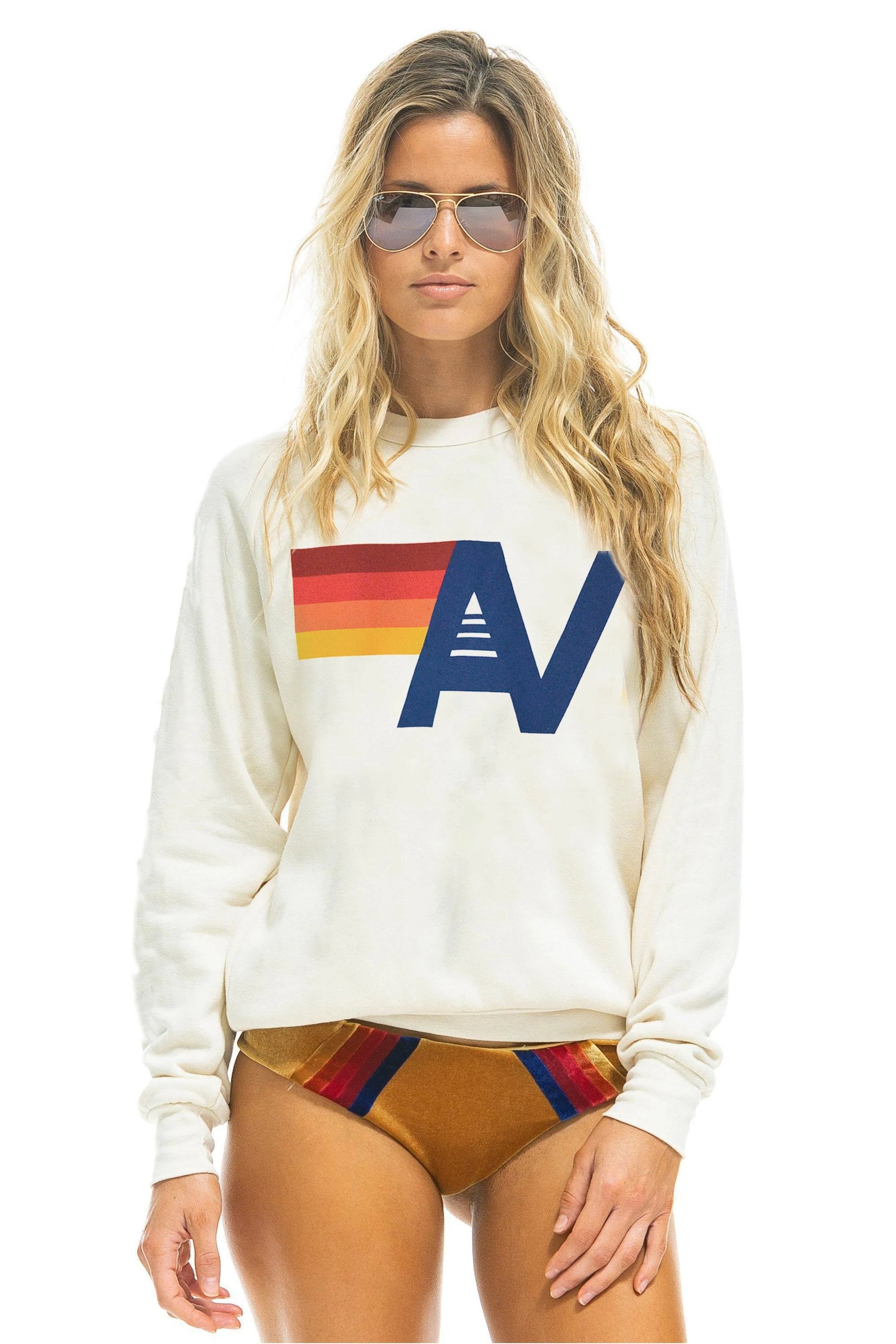 Logo Sweatshirt. Hoodie with Side Slits Relaxed Casual