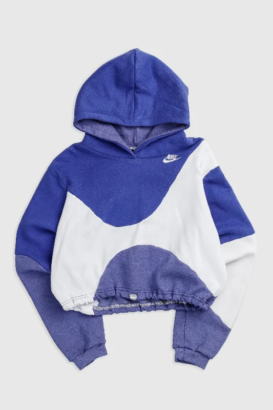 Rework Nike Wave Crop Sweatshirt - XS Hoodie Crop Top Short Trendy