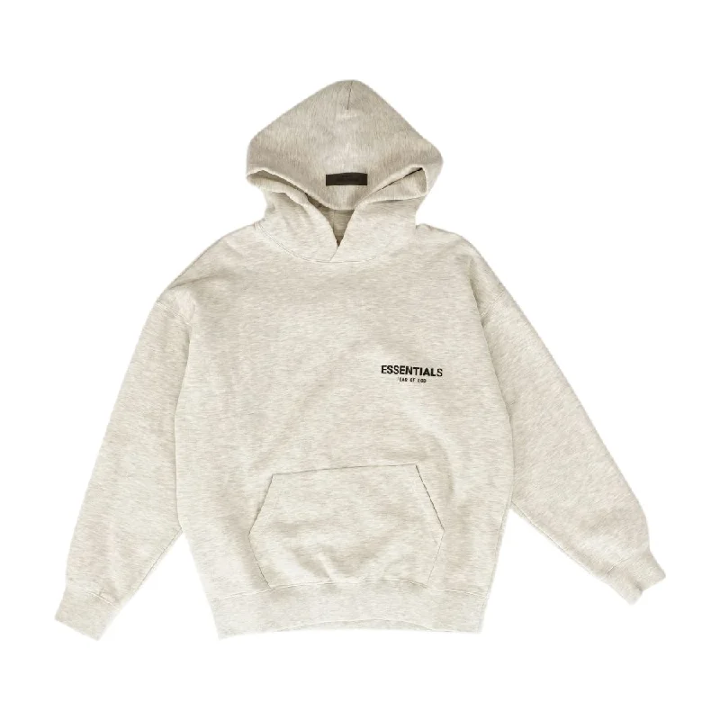 Solid FW22 Light Oatmeal Hoodie Hoodie with Set-In Sleeves Structured Classic