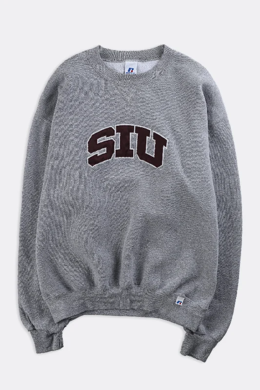 Vintage SIU Sweatshirt Hoodie with Elastic Waist Stretchable Comfortable