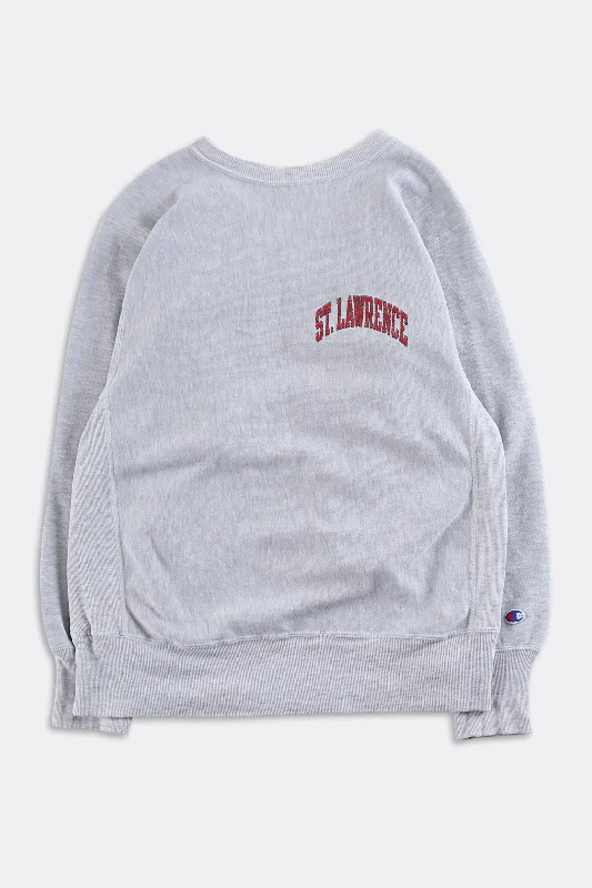 Vintage St. Lawrence Reverse Weave Sweatshirt Hooded Sweatshirt Casual Wear Street Style