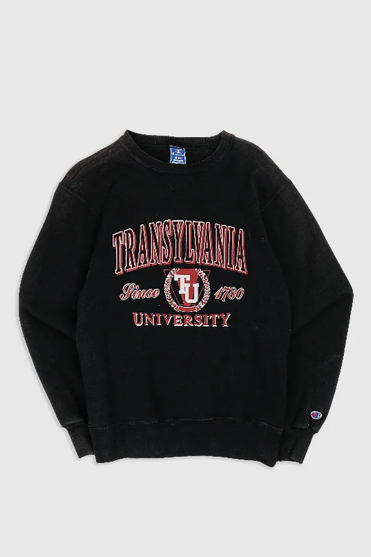 Vintage Transylvania Sweatshirt - M Hoodie with Side Slits Relaxed Casual