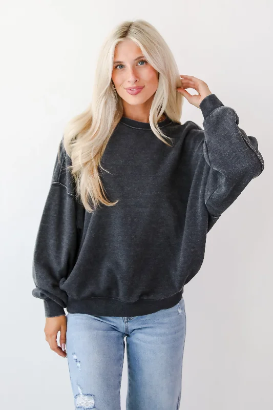 Weekend Chiller Black Sweatshirt - DOORBUSTER Hoodie with V-Neck Classic Versatile