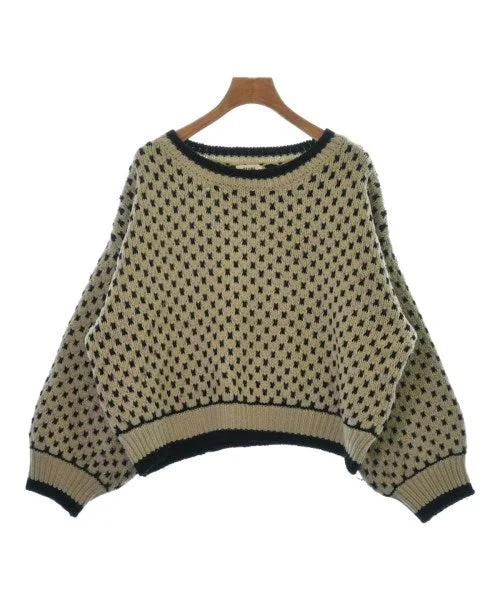 BEAMS HEART Sweaters Notch Collar Peter Pan Collar Cowl Neck