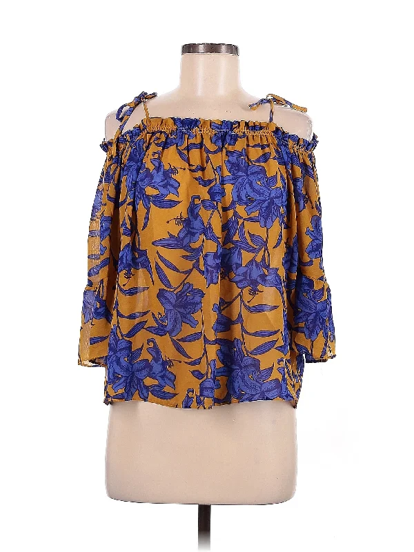 3/4 Sleeve Blouse Backless Summer Blouse