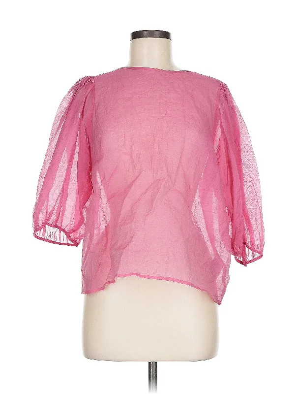 3/4 Sleeve Blouse Gathered Detail Blouse