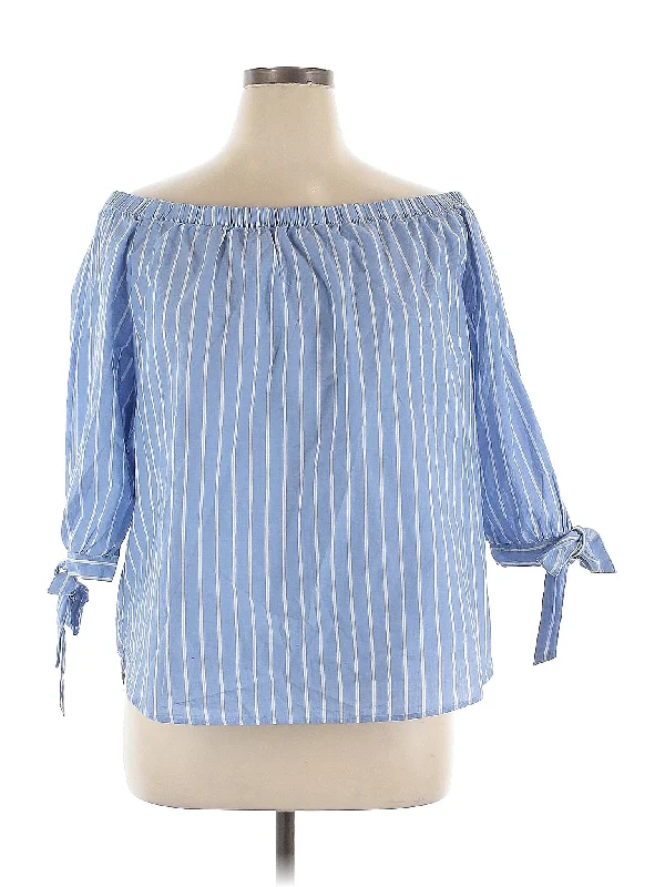 3/4 Sleeve Blouse Cotton Casual Blouse