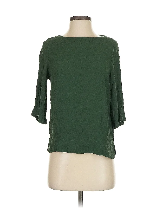 3/4 Sleeve Blouse Lightweight Chiffon Blouse