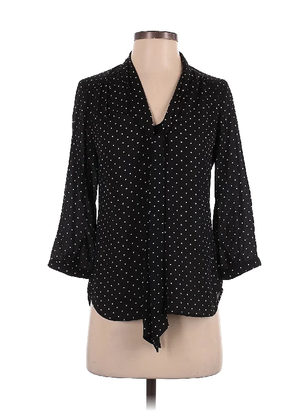 3/4 Sleeve Blouse Sheer Mesh Blouse