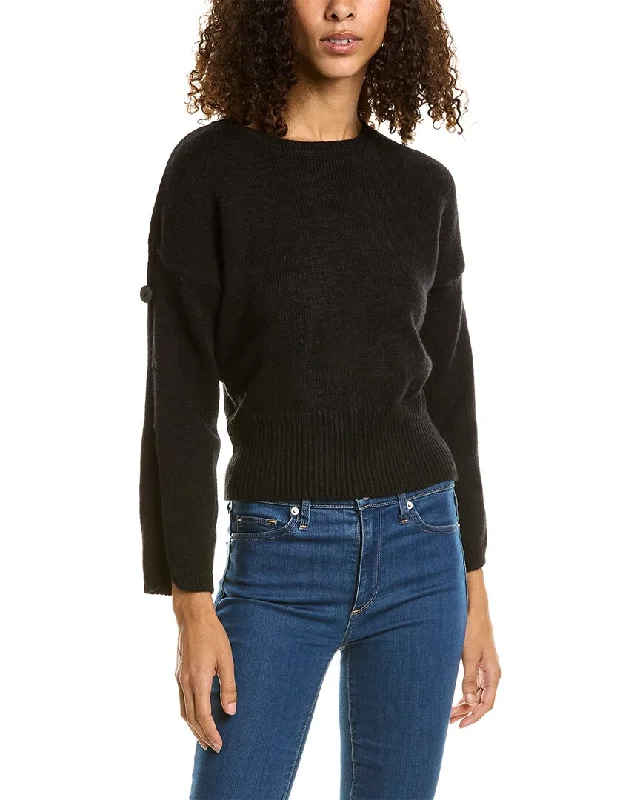 70/21 Open Sleeve Sweater Houndstooth Herringbone Solid