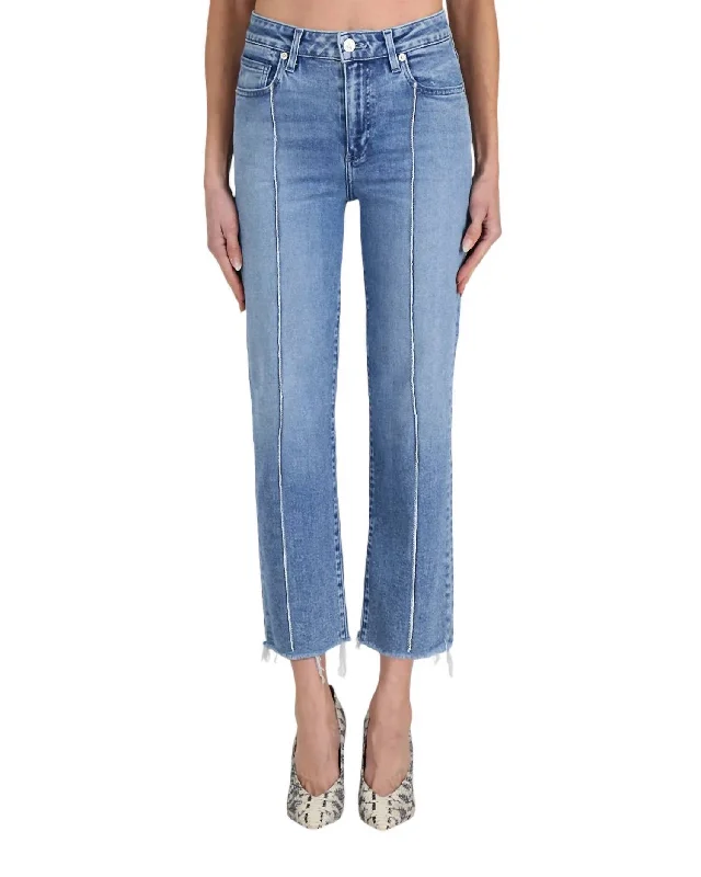 Amelia Straight Leg Jean In Lush Fashionable Raw Hem Bootcut Jeans