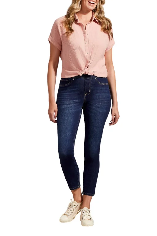 Audrey Pull On Jeans In Deep Ocean Casual Light Wash Jeans