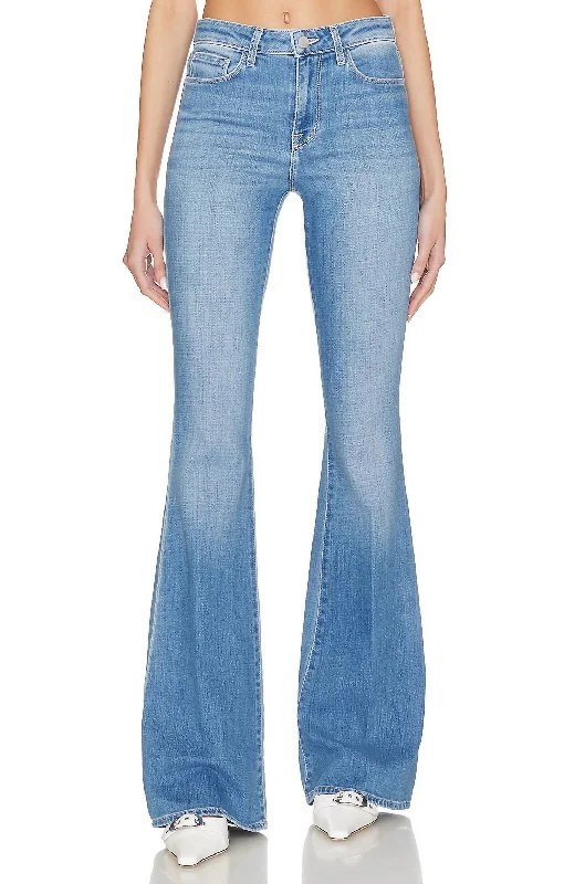 Bell High Rise Flare Jean In Bal Harbour Trendy Bootcut High-Waisted Jeans