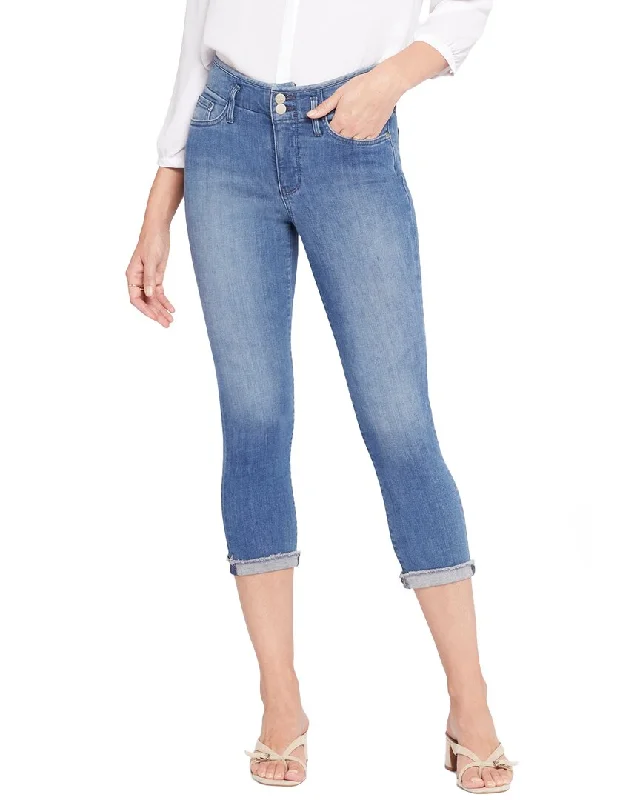 Nydj Chloe Stargazer Capri Jean Comfortable Flare Leg Jeans