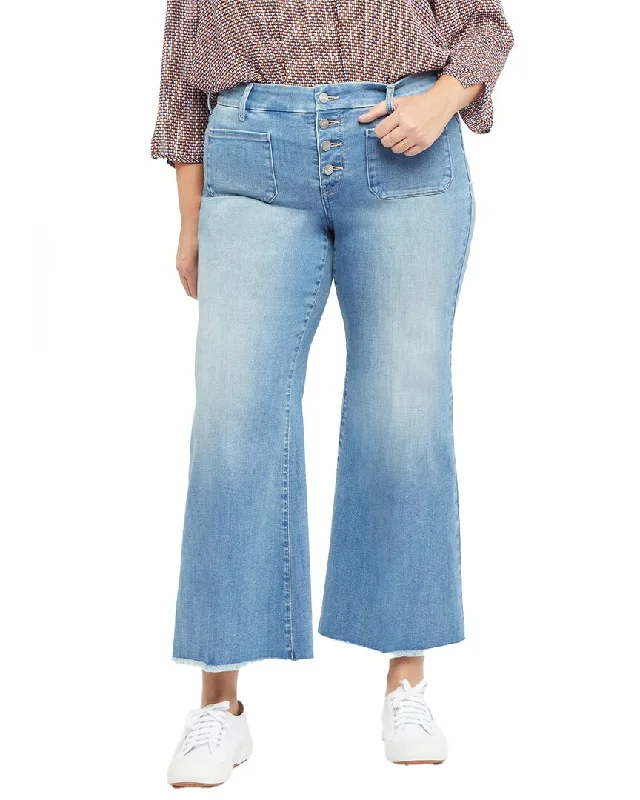 Nydj Patchie Clean Brookes Wide Leg Jean Comfortable Boyfriend Jeans