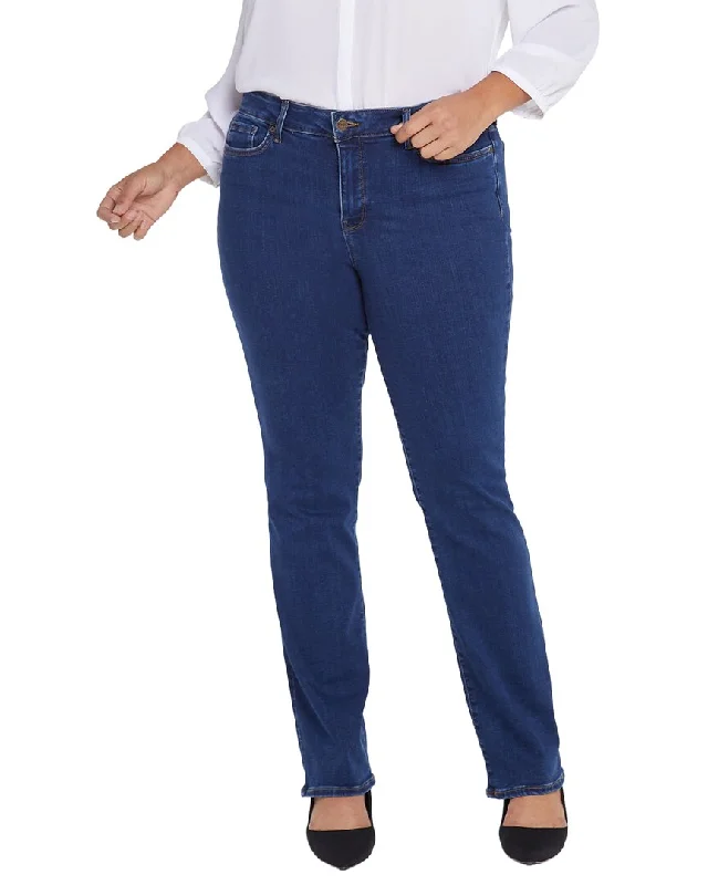 Nydj Marilyn Quinn Straight Leg Jean Casual Light Wash Jeans