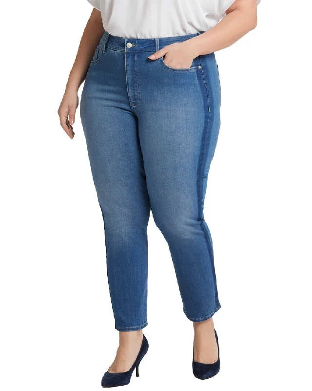 Nydj Marilyn Azurewave Ankle Jean Comfortable Folded Hem Jeans