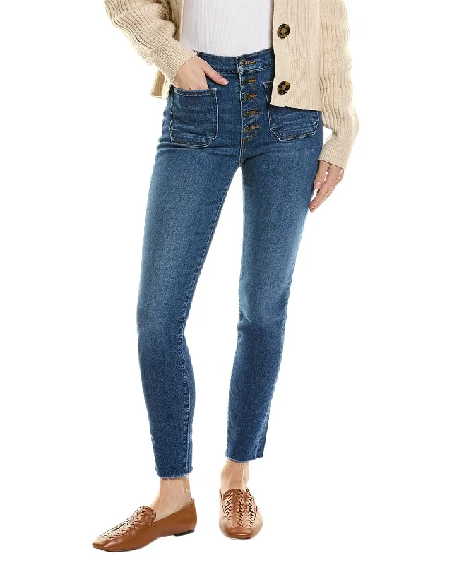 Black Orchid Ava Patch Pocket Skinny No Goodbyes Jean Comfortable Low-Rise Jeans