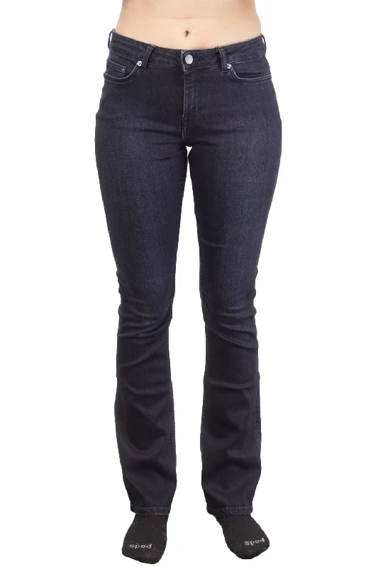 BLK DNM Women's Flint Grey Low Rise Bootcut Jeans #BFMDJ10 $215 NWT Trendy Classic Fit Jeans