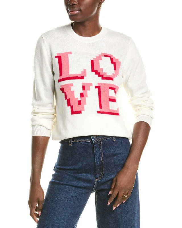Brodie Cashmere Wool & Cashmere-Blend Pixel Love Jumper Turtle Neck Boat Neck Asymmetrical Neck Brodie Cashmere Wool & Cashmere-Blend Pixel Love Jumper Turtle Neck Boat Neck Asymmetrical Neck