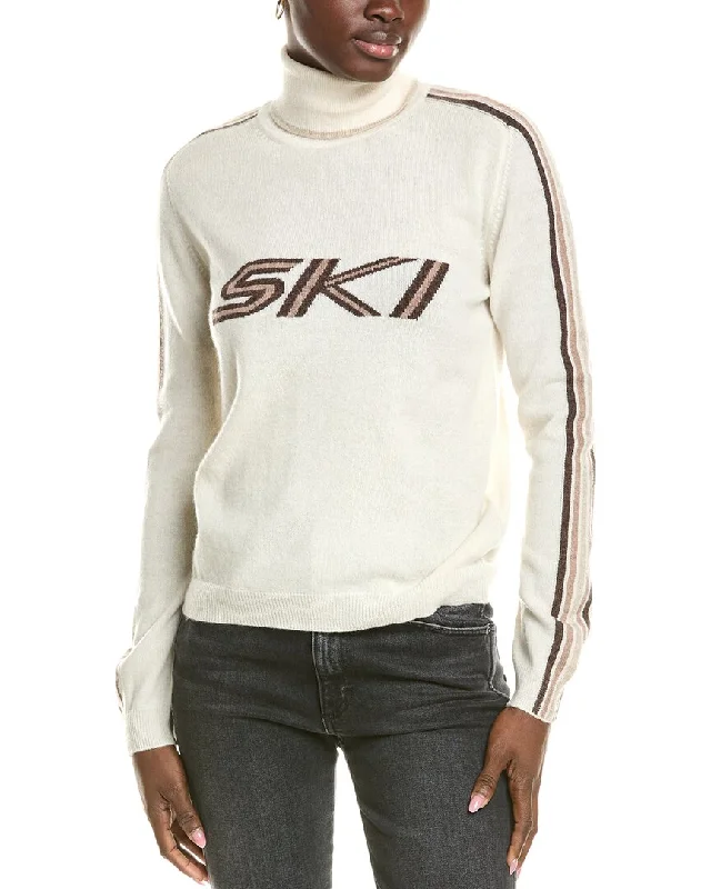 Brodie Cashmere Wool & Cashmere-Blend Rainbow Ski Roll Neck Jumper Solid Print Embellished Brodie Cashmere Wool & Cashmere-Blend Rainbow Ski Roll Neck Jumper Solid Print Embellished