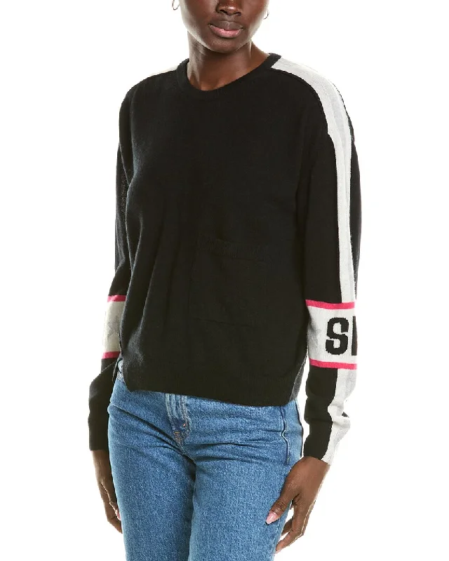 Brodie Cashmere Wool & Cashmere-Blend Ski Split Hem Jumper Layered Multi-layer Single Layer Brodie Cashmere Wool & Cashmere-Blend Ski Split Hem Jumper Layered Multi-layer Single Layer