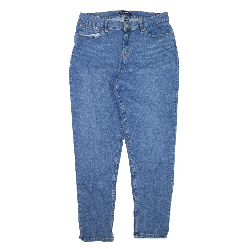 CALVIN KLEIN Mid Rise Jeans Blue Denim Slim Boyfriend Womens W31 L27 Casual Straight-Leg Jeans CALVIN KLEIN Mid Rise Jeans Blue Denim Slim Boyfriend Womens W31 L27 Casual Straight-Leg Jeans