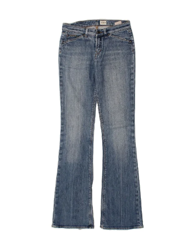 CALVIN KLEIN Womens Flared Jeans W28 L33  Blue Fashionable Straight Fit Denim