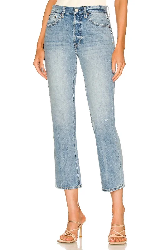 Charlie High Rise Straight Leg Jean In Ventura Elegant High-Waisted Flared Jeans