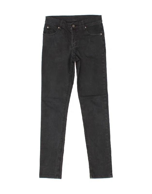 CHEAP MONDAY Womens Skinny Jeans W29 L32 Black Cotton Stylish Tapered Fit Jeans