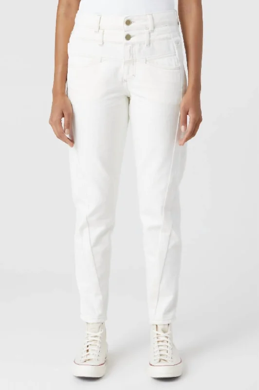 Curved X Jean In Creme Fashionable Jeggings Style Jeans